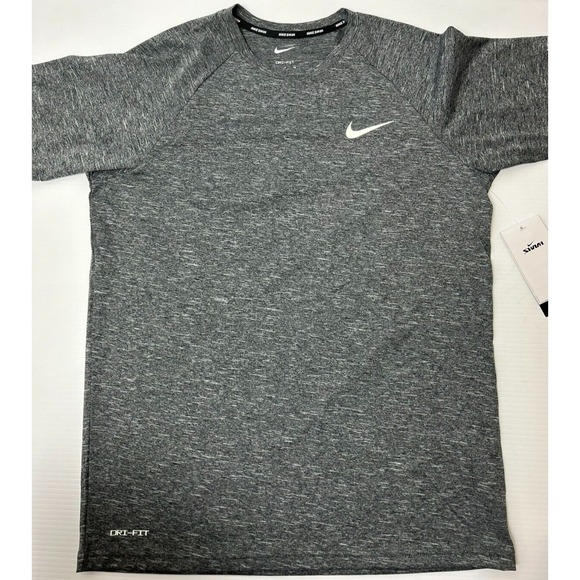 Nike Other - Nike DRI-FIT Swim Men Hydroguard Short Sleeve Shirt Gray NESSA589-001 Men's S